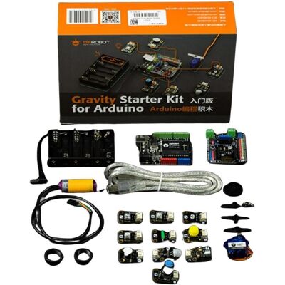 DFRobot Gravity : kit de démarrage pour Arduino, Carte de développement + kit DFRobot Gravity : kit de démarrage pour Arduino, Carte de développement + kit