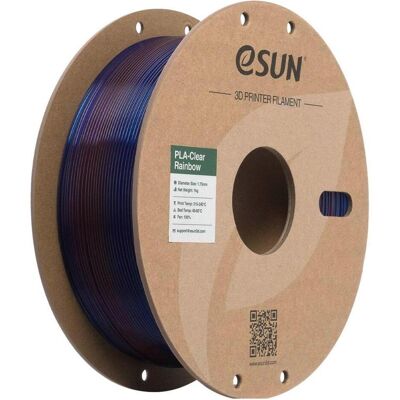 eSUN PLA CLEAR 1,75mm TRANSL BLUE PURPLE 1KG (PLA, 1.75 mm, 1000 g), Filament 3D, Bleu, Violet, Transparent eSUN PLA CLEAR 1,75mm TRANSL BLUE PURPLE 1KG (PLA, 1.75 mm, 1000 g), Filament 3D, Bleu, Violet, Transparent
