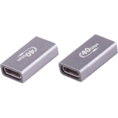 BKL Electronic Adaptateur USB-C - USB4 40Gbps - Métal - USB 3.2 BKL Electronic Adaptateur USB-C - USB4 40Gbps - Métal - USB 3.2