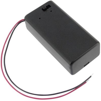 Velleman Support de pile BH9VBS pour 1 pile bloc de 9 V (L x l x H) 69 x 33 x 21 mm, Pile : accessoires, Noir Velleman Support de pile BH9VBS pour 1 pile bloc de 9 V (L x l x H) 69 x 33 x 21 mm, Pile : accessoires, Noir
