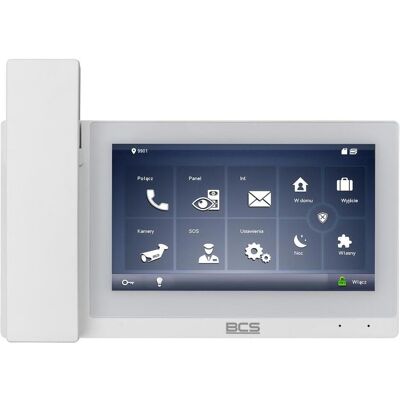 BCS BCS-MON7500W-S Videomonitor mit Intercom-Funktion und Live-Ansicht, Moniteur vidéo, Blanc BCS BCS-MON7500W-S Videomonitor mit Intercom-Funktion und Live-Ansicht, Moniteur vidéo, Blanc