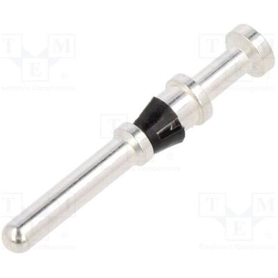 Harting Contact mâle en alliage de cuivre plaqué argent, 0,75÷1 mm², serti, Câble + prise électronique Harting Contact mâle en alliage de cuivre plaqué argent, 0,75÷1 mm², serti, Câble + prise électronique