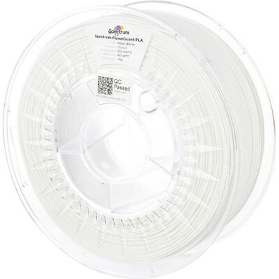 Spectrum Filament FlameGuard PLA Polar White 1kg 1.75mm (PLA, 1.75 mm, 1000 g), Filament 3D, Blanc Spectrum Filament FlameGuard PLA Polar White 1kg 1.75mm (PLA, 1.75 mm, 1000 g), Filament 3D, Blanc