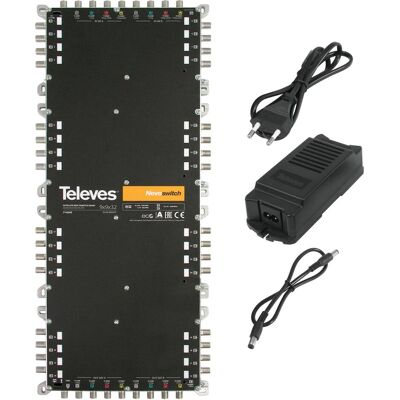 Televes Matrice de commutation MS 936NCQ 9 entrées 36 sorties actives Fonte (Multi commutateur), Parabole : accessoires, Gris Televes Matrice de commutation MS 936NCQ 9 entrées 36 sorties actives Fonte (Multi commutateur), Parabole : accessoires, Gris