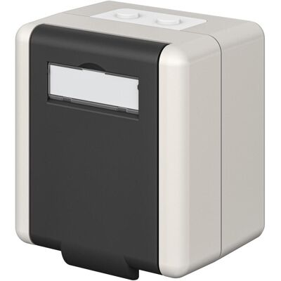Goobay Outdoor-Aufputzdose IP44, 2x Keystone-Ports (Module Keystone), Réseau : accessoires Goobay Outdoor-Aufputzdose IP44, 2x Keystone-Ports (Module Keystone), Réseau : accessoires