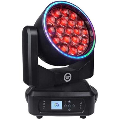 No Name LIGHT4ME ZOOM WASH 19X15 RING LED Tête mobile (LED), Éclairage de scène, Noir No Name LIGHT4ME ZOOM WASH 19X15 RING LED Tête mobile (LED), Éclairage de scène, Noir