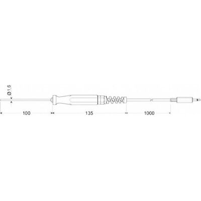 Greisinger Sonde d'immersion GTF 175/1.6 -70 bi, Métrologie Greisinger Sonde d'immersion GTF 175/1.6 -70 bi, Métrologie