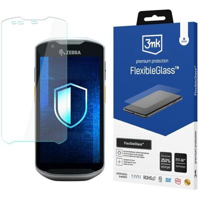 3MK Hybrid glass FlexibleGlass⢠on Zebra TC57, Film de protection des appareils 3MK Hybrid glass FlexibleGlass⢠on Zebra TC57, Film de protection des appareils