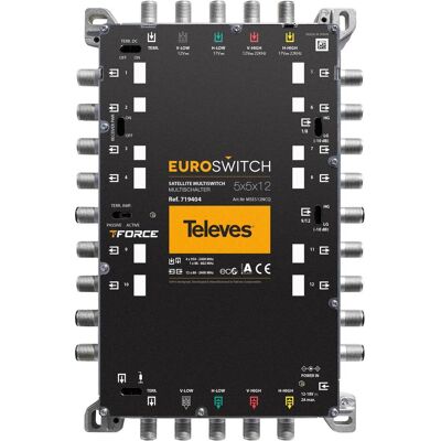 Televes MSE512NCQ (Multi commutateur), Parabole : accessoires, Argent Televes MSE512NCQ (Multi commutateur), Parabole : accessoires, Argent