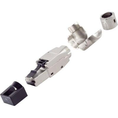 Connecteur RJ-45 BKL Electronic - 4 Voies, Sans outil, Angle droit, Cat. 8.1 Connecteur RJ-45 BKL Electronic - 4 Voies, Sans outil, Angle droit, Cat. 8.1