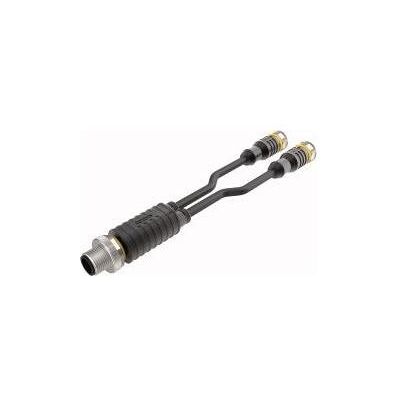 Turck Répartiteur industriel pour applications Safety Répartiteur en Y avec câble VBRS4.4-2R, Câble + prise électronique, Noir Turck Répartiteur industriel pour applications Safety Répartiteur en Y avec câble VBRS4.4-2R, Câble + prise électronique, Noir