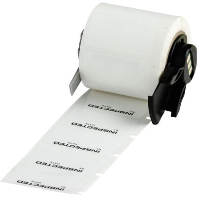 Brady, Rouleau d’étiquettes, M6-30-423-INSP, film polyester, noir sur blanc, 38.10 x 19.05 mm, inscription : VERIFIÉE Brady, Rouleau d’étiquettes, M6-30-423-INSP, film polyester, noir sur blanc, 38.10 x 19.05 mm, inscription : VERIFIÉE