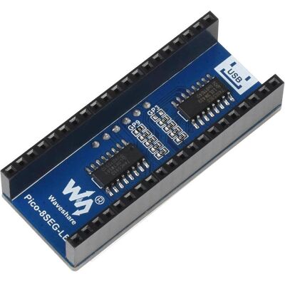 WaveShare Module d'affichage à 4 chiffres et 8 segments pour Raspberry Pi Pico, compatible SPI, Carte de développement + kit WaveShare Module d'affichage à 4 chiffres et 8 segments pour Raspberry Pi Pico, compatible SPI, Carte de développement + kit