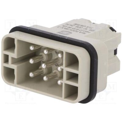 Harting Connecteur : insert de contact HDC mâle 16 A 500 V Han Q PIN : 9 8+PE, Câble + prise électronique Harting Connecteur : insert de contact HDC mâle 16 A 500 V Han Q PIN : 9 8+PE, Câble + prise électronique