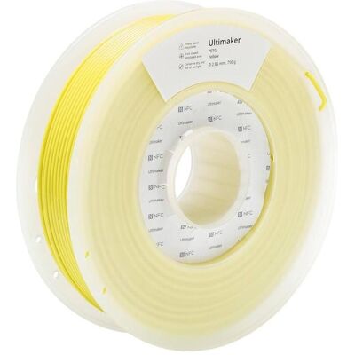 Filament Ultimaker PETG - Résistant aux produits chimiques et à la chaleur - 750 g - Jaune Filament Ultimaker PETG - Résistant aux produits chimiques et à la chaleur - 750 g - Jaune