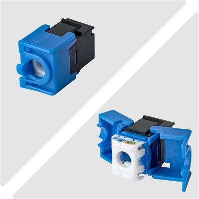 StarTech .com C6KEYTL180BK24PK, Plat, Noir, Bleu, RJ-45, Femelle, Femelle, 10GBase-T (Module Keystone, Raccord réseau), Réseau : accessoires StarTech .com C6KEYTL180BK24PK, Plat, Noir, Bleu, RJ-45, Femelle, Femelle, 10GBase-T (Module Keystone, Raccord réseau), Réseau : accessoires