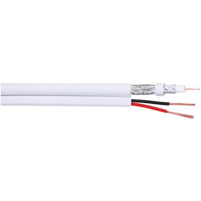 Dahua Technologie CÂBLE CCTV PFM941I-RG59N/21-100-WHITE RG59 + 2 x 0,75 mm (Câble), Caméra réseau : accessoires Dahua Technologie CÂBLE CCTV PFM941I-RG59N/21-100-WHITE RG59 + 2 x 0,75 mm (Câble), Caméra réseau : accessoires