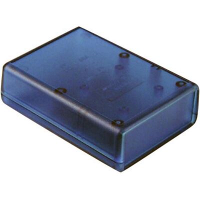 Hammond 1593XTBU Hand-Gehäuse 140 x 66 28 ABS Blau transparent 1 St. (Boîtier), Accessoires électroniques + boîtier, Bleu, Transparent Hammond 1593XTBU Hand-Gehäuse 140 x 66 28 ABS Blau transparent 1 St. (Boîtier), Accessoires électroniques + boîtier, Bleu, Transparent