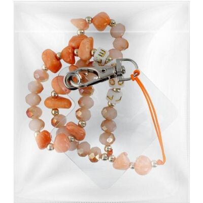 OEM Smart device LOVE pendant for the phone / cord length 44cm (22cm in the loop) / on hand - orange, Téléphone portable : accessoires, Orange OEM Smart device LOVE pendant for the phone / cord length 44cm (22cm in the loop) / on hand - orange, Téléphone portable : accessoires, Orange