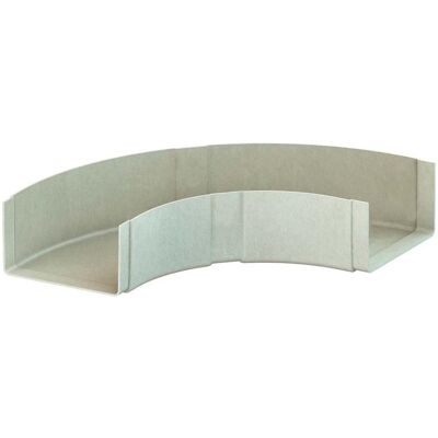 Niedax NIE KKB 110.300 Coude 90° en PRV, 110x300mm, avec connecteur intégré, Instrument à cordes frottées, Gris Niedax NIE KKB 110.300 Coude 90° en PRV, 110x300mm, avec connecteur intégré, Instrument à cordes frottées, Gris