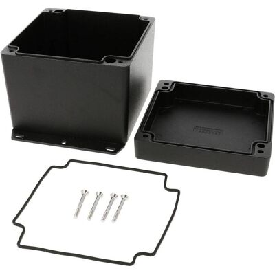 Hammond 1550Z137FBK Universal-Gehäuse 121 x 102 Aluminium Druckguss Schwarz (Boîtier), Accessoires électroniques + boîtier, Noir Hammond 1550Z137FBK Universal-Gehäuse 121 x 102 Aluminium Druckguss Schwarz (Boîtier), Accessoires électroniques + boîtier, Noir