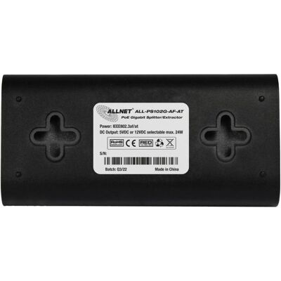 Allnet Mini répartiteur/extracteur PoE / Gigabit / 24W / 5V/12V commutable / ALL-PS102G-AF-AT (Séparateur PoE), Réseau : accessoires Allnet Mini répartiteur/extracteur PoE / Gigabit / 24W / 5V/12V commutable / ALL-PS102G-AF-AT (Séparateur PoE), Réseau : accessoires
