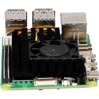 Joy-it RB-heatsink5 Kit dissipateur thermique Noir, Carte de développement + kit Joy-it RB-heatsink5 Kit dissipateur thermique Noir, Carte de développement + kit