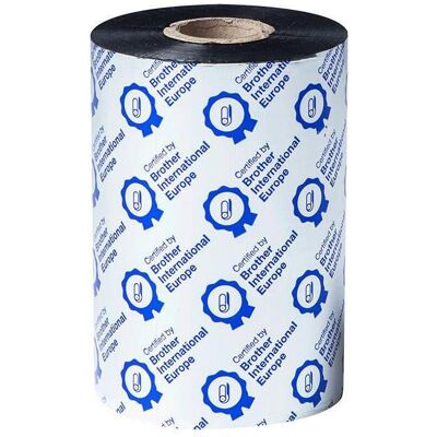 Brother Ruban d'étiquetage, PREM WAX/RES BLK 110MM X 450M (11 cm, Noir, Noir) Brother Ruban d'étiquetage, PREM WAX/RES BLK 110MM X 450M (11 cm, Noir, Noir)