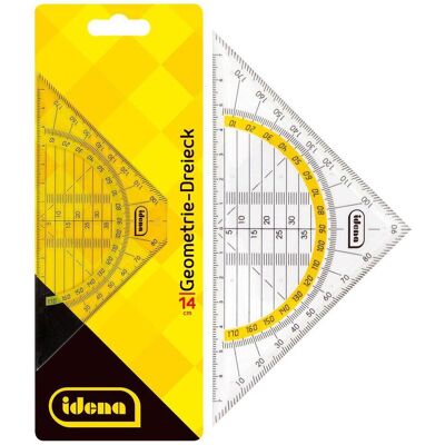 Idena, Règle, Géo-triangle 14cm petit sans manche (14 cm) Idena, Règle, Géo-triangle 14cm petit sans manche (14 cm)