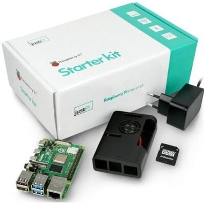 Raspberry Pi Kit de démarrage justPi avec 4B WiFi, 8 Go de RAM + carte microSD de 32 Go + accessoires, Carte de développement + kit Raspberry Pi Kit de démarrage justPi avec 4B WiFi, 8 Go de RAM + carte microSD de 32 Go + accessoires, Carte de développement + kit