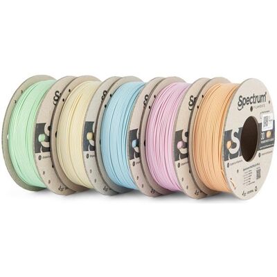 Spectrum Pastello PLA Pack de 5 (PLA, 1.75 mm, 1250 g), Filament 3D, Bleu, Violet, Pink, Vert Spectrum Pastello PLA Pack de 5 (PLA, 1.75 mm, 1250 g), Filament 3D, Bleu, Violet, Pink, Vert