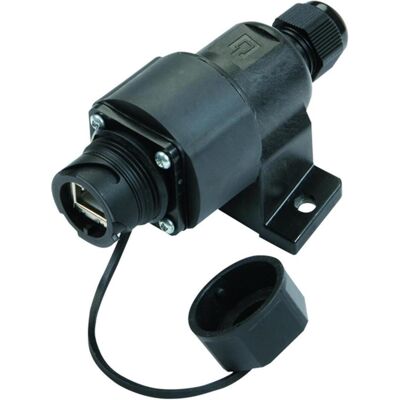 Telegärtner STX V1 - RJ-45 - 6a - noir - plastique - IP67, Réseau : accessoires Telegärtner STX V1 - RJ-45 - 6a - noir - plastique - IP67, Réseau : accessoires