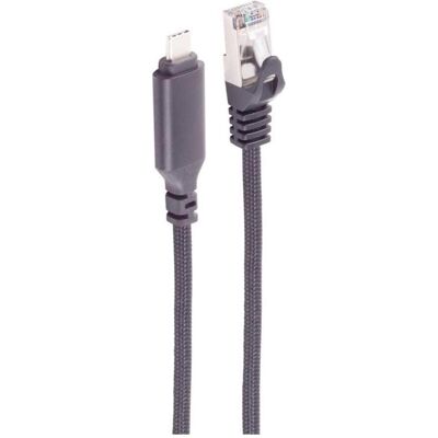 Shiverpeaks --USB-C LAN Adapterkabel 1G, USB Typ C Stecker auf RJ45, ALU, schwarz, 2m (BS14-51035) (USB-C), Adaptateur réseau, Noir Shiverpeaks --USB-C LAN Adapterkabel 1G, USB Typ C Stecker auf RJ45, ALU, schwarz, 2m (BS14-51035) (USB-C), Adaptateur réseau, Noir