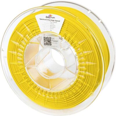 Spectrum Filament - PLA Premium High Speed - TRUE YELLOW - 1.75mm - 1kg (PLA, 1.75 mm, 1000 g), Filament 3D, Jaune Spectrum Filament - PLA Premium High Speed - TRUE YELLOW - 1.75mm - 1kg (PLA, 1.75 mm, 1000 g), Filament 3D, Jaune