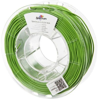 Spectrum Filaments 80527 S-Flex 98A Filament Flexibles Filament flexibel, chemis (1.75 mm, 250 g), Filament 3D, Vert Spectrum Filaments 80527 S-Flex 98A Filament Flexibles Filament flexibel, chemis (1.75 mm, 250 g), Filament 3D, Vert