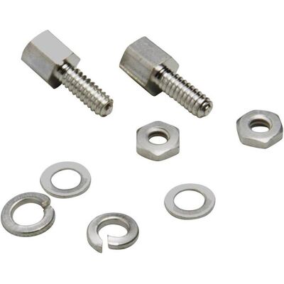 BKL Electronic Boulon de fixation, Câble + prise électronique, Argent BKL Electronic Boulon de fixation, Câble + prise électronique, Argent