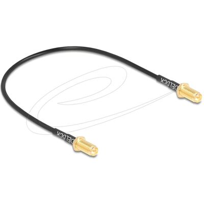 Delock Antennenkabel RP-SMA Buchse zum Einbau zu RP-SMA Buchse zum Einbau RG-174, Câble d'antenne Delock Antennenkabel RP-SMA Buchse zum Einbau zu RP-SMA Buchse zum Einbau RG-174, Câble d'antenne