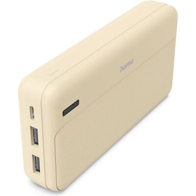 Hama PD 20 (20000 mAh), Chargeur de secours, Beige Hama PD 20 (20000 mAh), Chargeur de secours, Beige