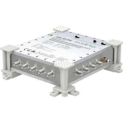 Axing Multischalter 5in8 SPU 58-09N aktiv, rückkanaltauglich, kaskadierbar (Multi commutateur), Parabole : accessoires, Gris Axing Multischalter 5in8 SPU 58-09N aktiv, rückkanaltauglich, kaskadierbar (Multi commutateur), Parabole : accessoires, Gris