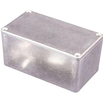 Hammond 1550F Contenitore universale L x A 172 121 106 mm Alluminio 1 pz. (Boîtier), Accessoires électroniques + boîtier, Argent Hammond 1550F Contenitore universale L x A 172 121 106 mm Alluminio 1 pz. (Boîtier), Accessoires électroniques + boîtier, Argent