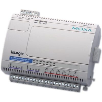 Moxa ioLOGIK Serveur E/S Ethernet 2 E2214 6xDI+6xRELAY OUT MODBUS, Adaptateur réseau Moxa ioLOGIK Serveur E/S Ethernet 2 E2214 6xDI+6xRELAY OUT MODBUS, Adaptateur réseau