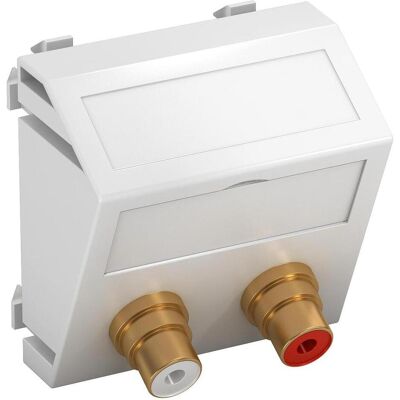 OBO - MTS-2R FRW1 - 45x45mm - Porte multimédia OBO - MTS-2R FRW1 - 45x45mm - Porte multimédia