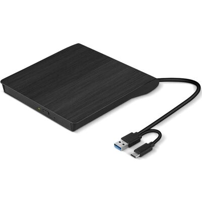 C-Tech externí DVD vypalovačka DVD-USB-AC, USB 2.0, USB A/Type C (Graveur de DVD), Lecteur optique, Noir C-Tech externí DVD vypalovačka DVD-USB-AC, USB 2.0, USB A/Type C (Graveur de DVD), Lecteur optique, Noir