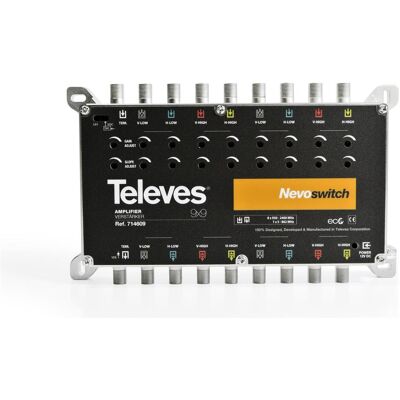 Televes Amplificateur 9x 27dB p. mS NEVO o.NT MS927VGQ (Amplificateur), Parabole : accessoires Televes Amplificateur 9x 27dB p. mS NEVO o.NT MS927VGQ (Amplificateur), Parabole : accessoires
