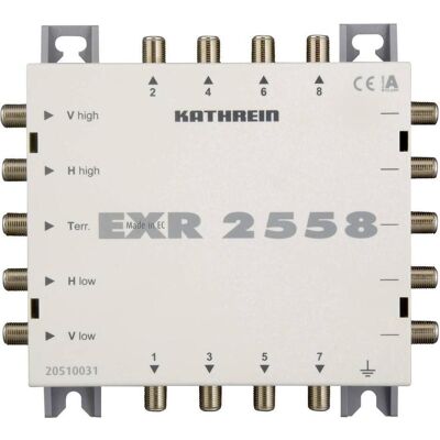 Kathrein EXR 2558 Commutateur multiple (Multi commutateur), Parabole : accessoires, Gris Kathrein EXR 2558 Commutateur multiple (Multi commutateur), Parabole : accessoires, Gris