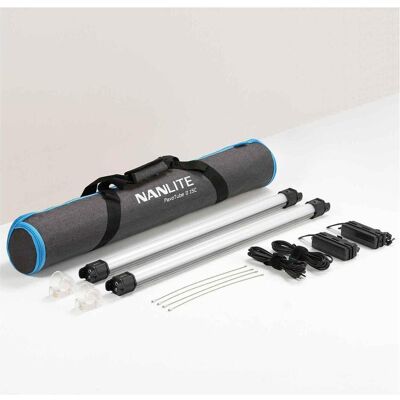 Nanlite PavoTube II 15C 2KIT (éclairage de studio, Lampe à tige, Lumière vidéo), Lumière continue, Blanc, Noir Nanlite PavoTube II 15C 2KIT (éclairage de studio, Lampe à tige, Lumière vidéo), Lumière continue, Blanc, Noir