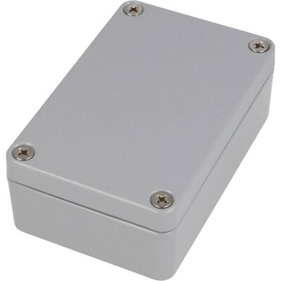 Hammond Boîtier de moulage sous pression étanche, 180 x 180 x 101 (Boîtier), Accessoires électroniques + boîtier, Gris Hammond Boîtier de moulage sous pression étanche, 180 x 180 x 101 (Boîtier), Accessoires électroniques + boîtier, Gris