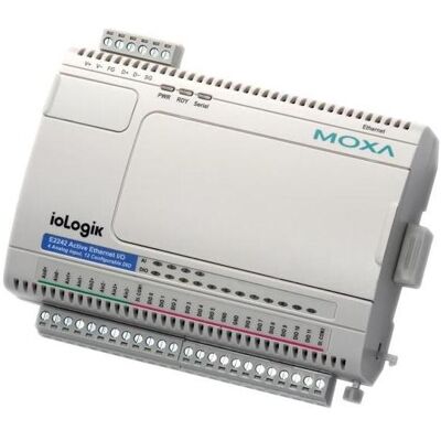 Moxa ioLOGIK ETHERNET I/O SERVER, 2, Adaptateur réseau Moxa ioLOGIK ETHERNET I/O SERVER, 2, Adaptateur réseau