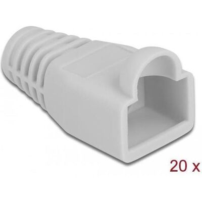 Delock Passe-fils anti-pliage pour connecteur RJ45 gris 20 pièces (Connecteur Douille), Réseau : accessoires Delock Passe-fils anti-pliage pour connecteur RJ45 gris 20 pièces (Connecteur Douille), Réseau : accessoires