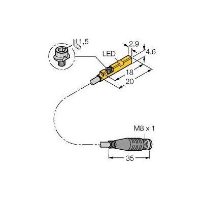 Turck BIM-UNR-AP6X0.3PSG3S - Capteur Turck BIM-UNR-AP6X0.3PSG3S - Capteur